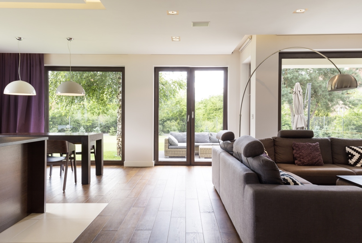 Luxury apartment bay view